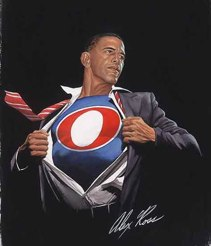 Illustration for article titled The Many Superhero Faces of Barack Obama